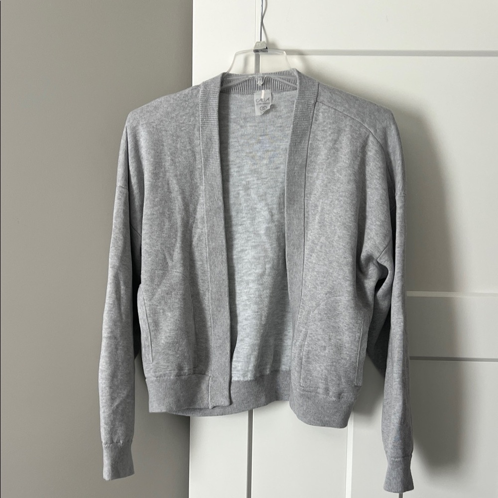 CALIA by Carrie Underwood Light Gray Cardigan L/XL